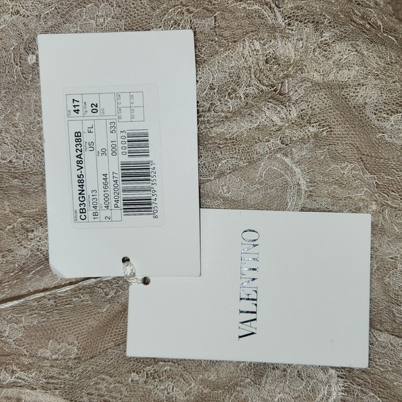 VALENTINO Runaway Show In Tan And Cream Floral Tulle 3 Tiered Mini Skirt Size 2 - Picture 9 of 15